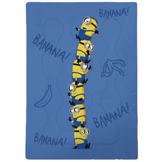 Couette Imprimée 100% Polyester, Les Minions Banana 140x200cm