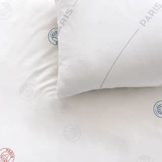 Parure De Lit Imprimée 100% Coton, Psg Retro White 140x200+63x63cm