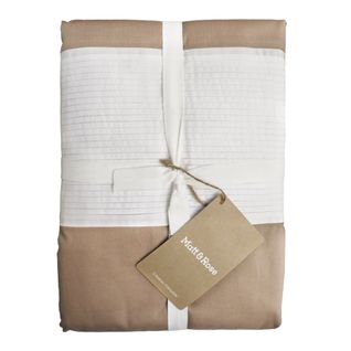 Housse De Couette Unie En Percale De Coton Bio, Plisse Tendance 240x220cm