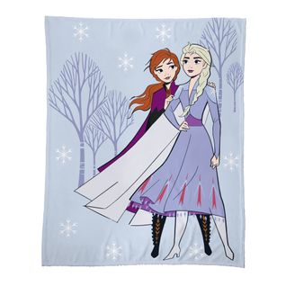 Plaid Polaire Imprimé 100% Polyester, Disney Home Frozen 2 Sisters 125x150cm