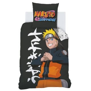 Parure De Lit Imprimée 100% Coton, Naruto Uzumaki 140x200+63x63cm