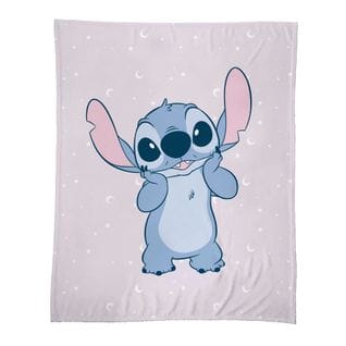 Plaid Imprimée 100% Polyester, Disney Home Stitch Happy 125x150cm