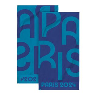 Serviette Jacquard 100% Coton, Paris 2024 Jeux Olympiques Capitale 70x140cm
