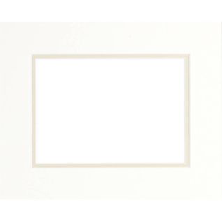 Passe-partout Double Beige 30x40 Cm Ouverture 20x30 Cm