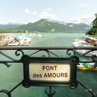 Tableau Sur Toile Le Pont Des Amours Annecy 45x45 Cm