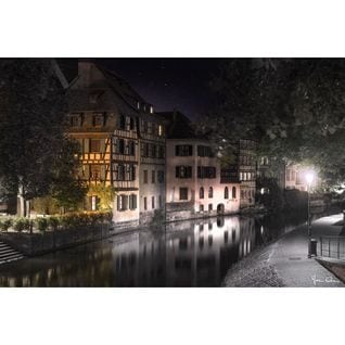 Tableau Sur Toile Quai Petite France à Strasbourg 65x97 Cm