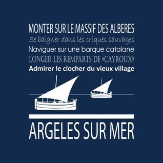 Tableau Sur Toile Argeles Navy 30x30 Cm