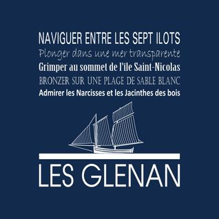 Tableau Sur Toile Les Glenan Navy 30x30 Cm