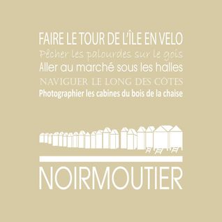 Tableau Sur Toile Noirmoutier Beige 30x30 Cm