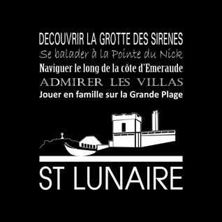 Tableau Sur Toile Saint-lunaire Noir 30x30 Cm