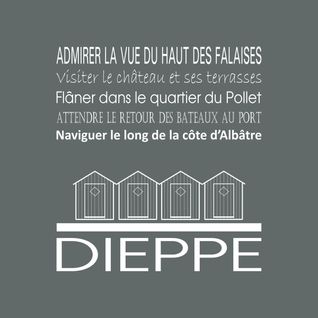 Tableau Sur Toile Dieppe Gris 30x30 Cm