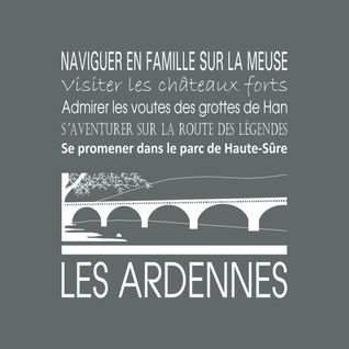 Tableau Sur Toile Les Ardennes Gris 30x30 Cm