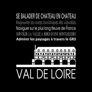 Tableau Sur Toile Val De Loire Noir 30x30 Cm