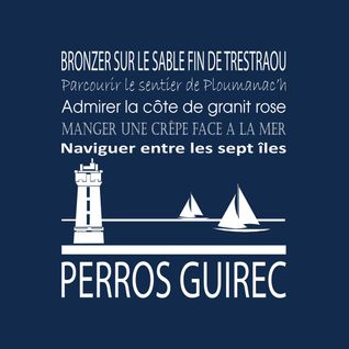 Tableau Sur Toile Perros Guirec Navy 30x30 Cm