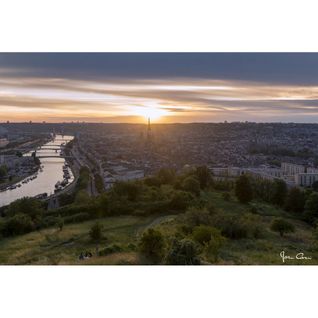 Tableau Sur Toile Crépuscule Rouen 45x65 Cm