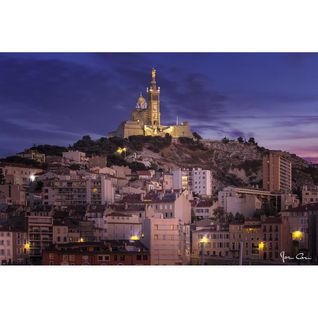 Tableau Sur Verre Notre-dame De Marseille 30x45 Cm