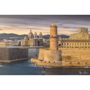 Tableau Sur Toile Entrée Port De Marseille 30x45 Cm