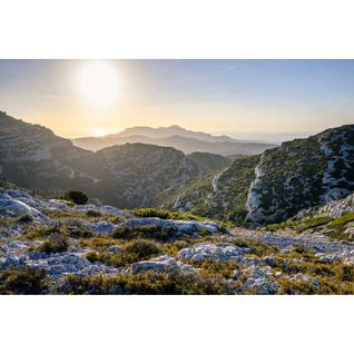 Tableau Sur Toile Massif Calanque 30x45 Cm