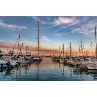 Tableau Sur Toile Port De Fréjus 45x65 Cm