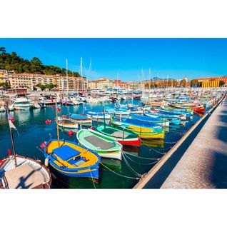 Tableau Sur Toile Quai Port De Nice 30x45 Cm