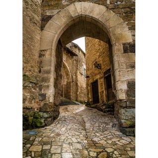 Tableau Sur Toile Rue De Carennac 65x97 Cm