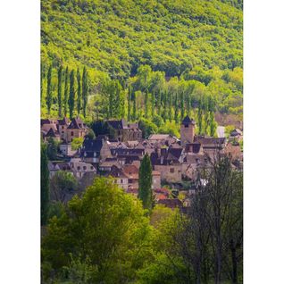 Tableau Sur Toile Village D'autoire 65x97 Cm