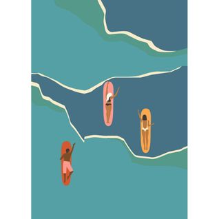 Tableau Sur Toile Surf 30x45 Cm