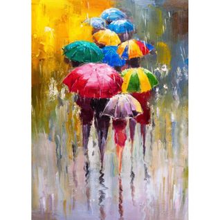 Tableau Sur Verre Parapluie 45x65 Cm