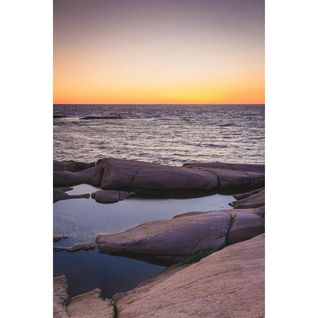 Tableau Sur Verre Vue Sur La Mer 30x45 Cm