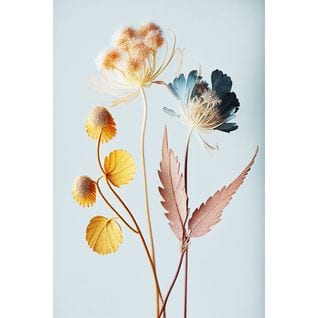 Tableau Sur Toile Fleur Colorée 45x65 Cm