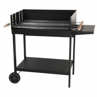 Barbecue à Charbon De Bois à Double Grilles - 106x52x92 Cm - Noir