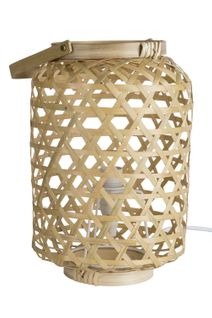 lampe bambou H.26 cm D.18 LANTEA naturel