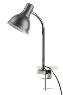 lampe de bureau métal/chromé HARRY gris
