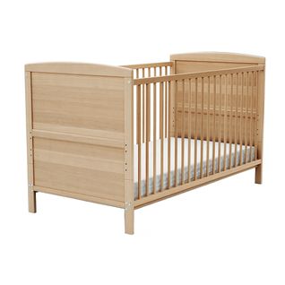 Lit Bébé Évolutif En Bois Essentiel Hêtre Verni 70 X 140 Cm