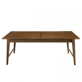 Laure - Table à Manger Rectangulaire Extensible Marron 200/240cm Bois Mindi