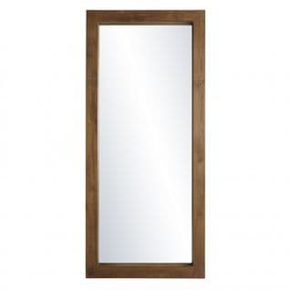 Alida - Miroir Rectangulaire Marron 108x80cm Bois Teck