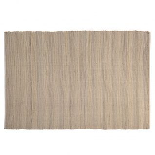 Quentin - Tapis Rect. 200x290cm Jute Et Coton Couleur Sable/ivoire/noir