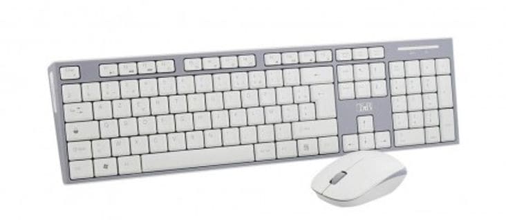 Combo Clavier + Souris Sans Fil -gris/blanc