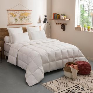 Couette Toucher Duvet Chaude 200 X 200 Cm Blanc