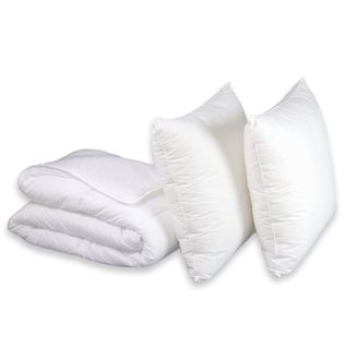 Pack Couette Tempérée + Oreiller Anti Punaises De Lit 140 X 200 Cm Blanc