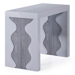 Console Extensible "astrida" 50-250cm Gris Laqué