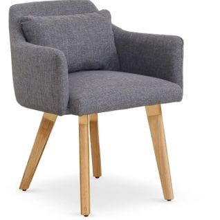 Fauteuil Scandinave "alan" 70cm Gris Clair