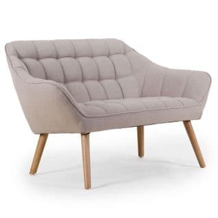 Canapé 2 Places Scandinave "taone" 128cm Beige