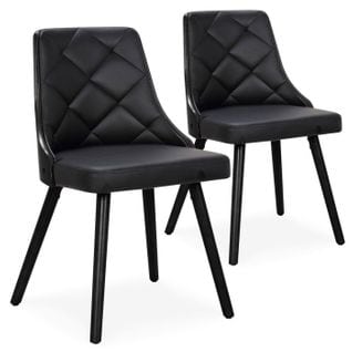 Lot De 2 Chaises Scandinave "cargo" 79cm Noir