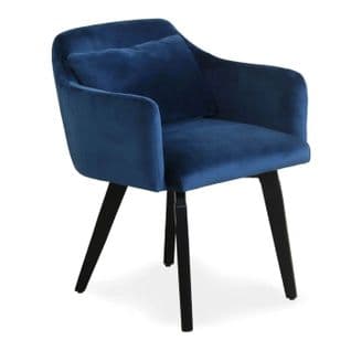 Lot De 20 Fauteuils En Velours "scanda" 70cm Bleu