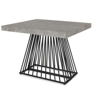 Table Extensible Effet Béton "build" 90-240cm Gris
