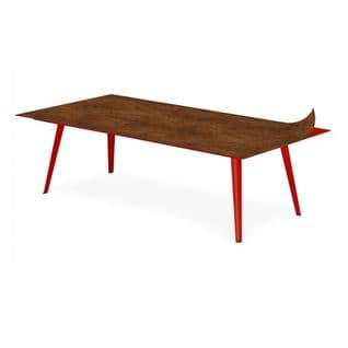 Table Basse 1 Cover "contraste Ii" 120cm Rouge