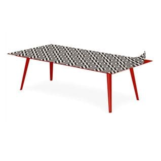 Table Basse 1 Cover "contraste I" 120cm Rouge