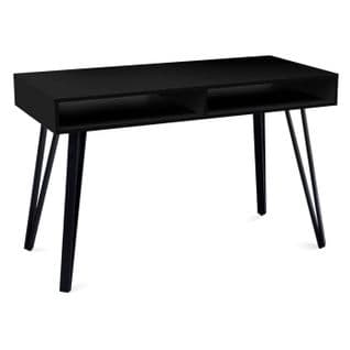 Bureau Design 2 Niches "french" 120cm Noir