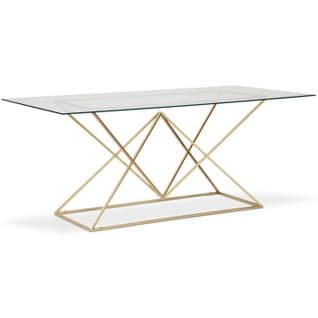 Table De Repas Design "sonwya" 177cm Or